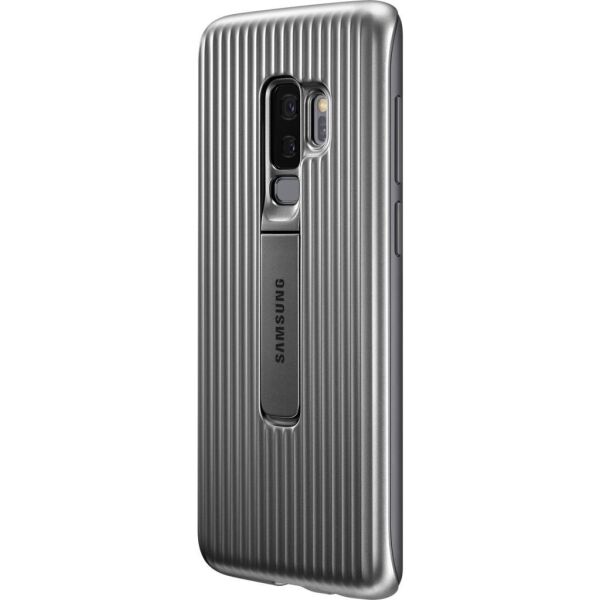 Galaxy S9 Plus ile Uyumlu Protective Stanting Cover Gümüş EF-RG965CSEGWW(Out)