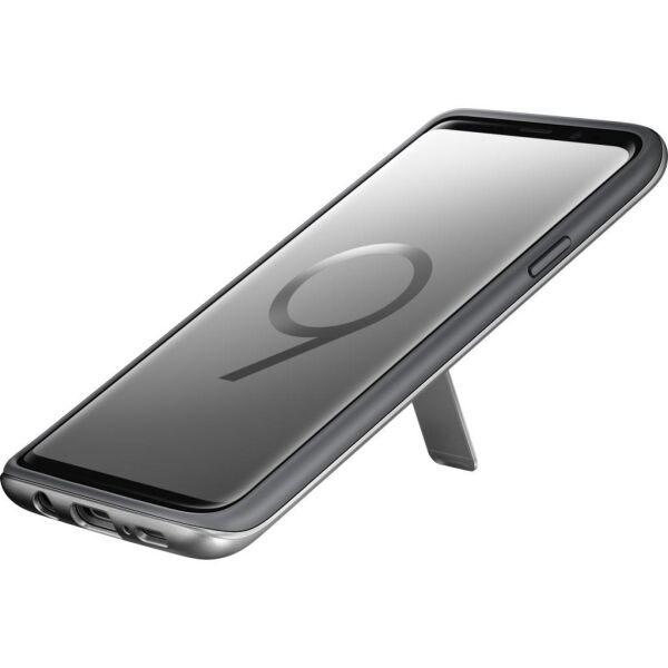 Galaxy S9 Plus ile Uyumlu Protective Stanting Cover Gümüş EF-RG965CSEGWW(Out)