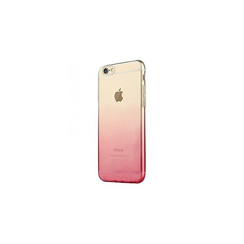 Baseus iPhone 6 Plus / 6S Plus ile Uyumlu Illusion Silikon Kılıf Pembe