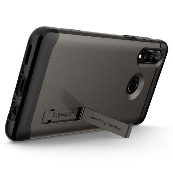 Spigen P30 Lite / Nova 4e ile Uyumlu Kılıf Slim Armor Gunmetal