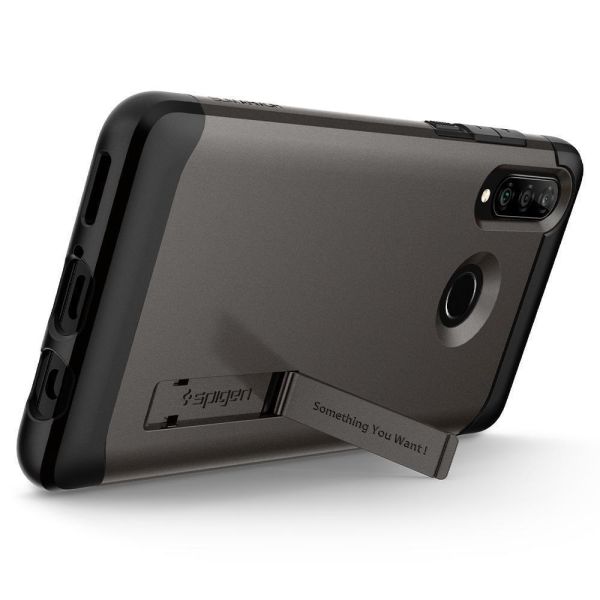 Spigen P30 Lite / Nova 4e ile Uyumlu Kılıf Slim Armor Gunmetal