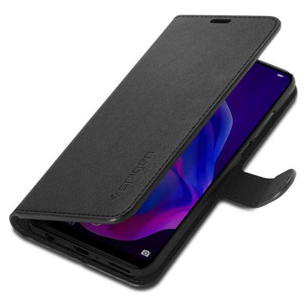 Spigen P30 Lite / Nova 4e ile Uyumlu Kılıf Wallet S Black