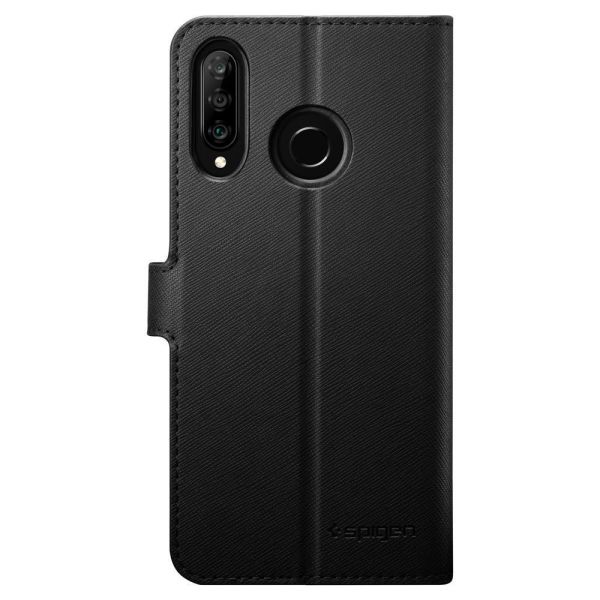 Spigen P30 Lite / Nova 4e ile Uyumlu Kılıf Wallet S Black