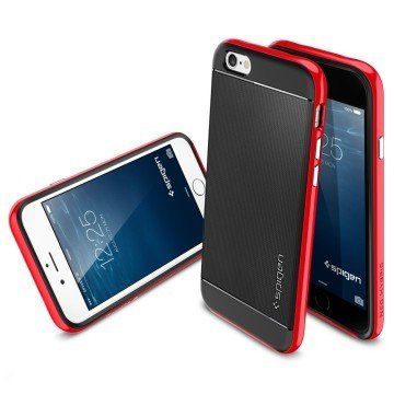 Spigen iPhone 6/6s ile Uyumlu Kılıf Neo Hybrid Dante Red