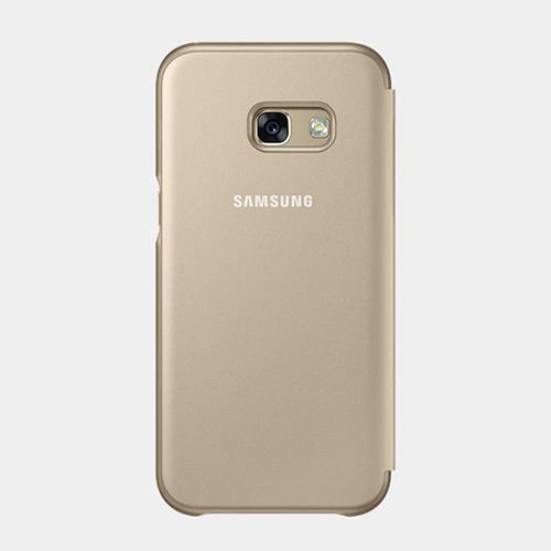 Galaxy A3(2017) ile Uyumlu Neon Flip Cover Gold EF-FA320PFEGWW