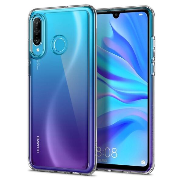 Spigen P30 Lite / Nova 4e ile Uyumlu Kılıf Ultra Hybrid Crystal Clear