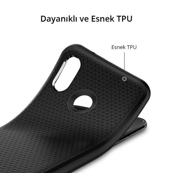Spigen P20 Lite / Nova 3e ile Uyumlu Kılıf Liquid Air Black