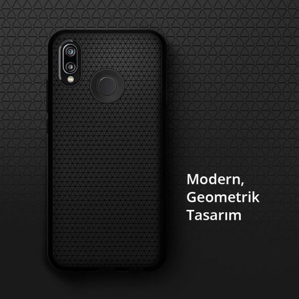 Spigen P20 Lite / Nova 3e ile Uyumlu Kılıf Liquid Air Black