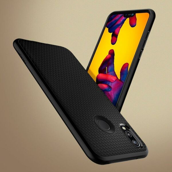 Spigen P20 Lite / Nova 3e ile Uyumlu Kılıf Liquid Air Black