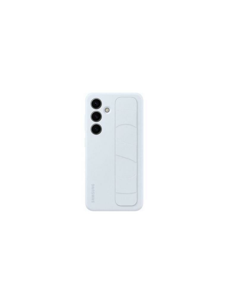 Galaxy S24 ile Uyumlu Kordonlu & Standlı Sililkon Kılıf Buz Mavisi EF-GS921CLEGWW