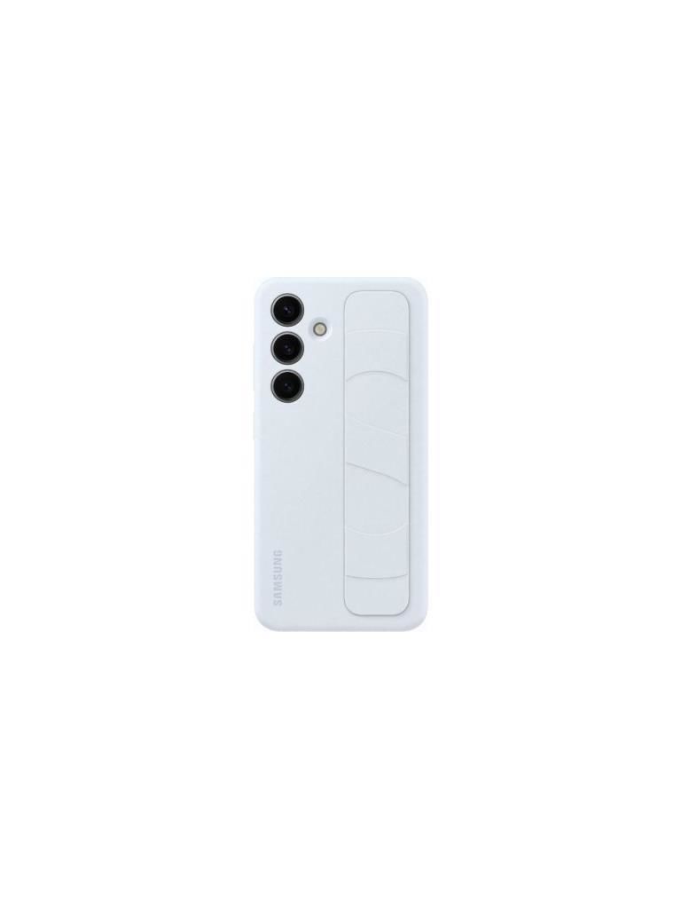 Galaxy S24 ile Uyumlu Kordonlu & Standlı Sililkon Kılıf Buz Mavisi EF-GS921CLEGWW