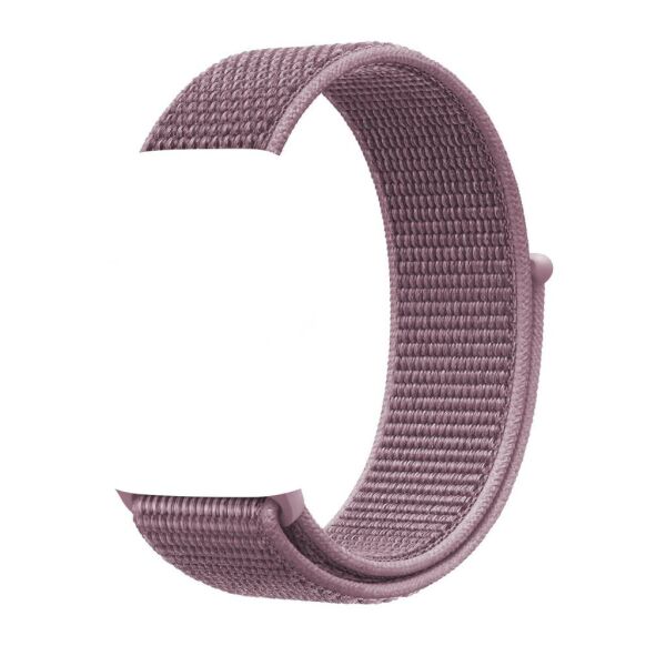 Apple Watch ile Uyumlu 42-44mm Kumaş Kayış Mürdüm