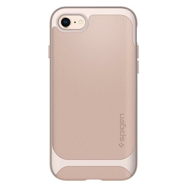 Spigen iPhone 7/8 ile Uyumlu Kılıf Neo Hybrid Herringbone Serisi Pale Dogwood