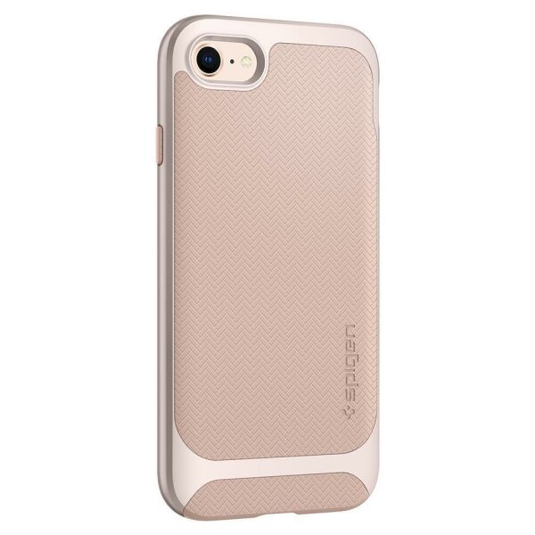 Spigen iPhone 7/8 ile Uyumlu Kılıf Neo Hybrid Herringbone Serisi Pale Dogwood