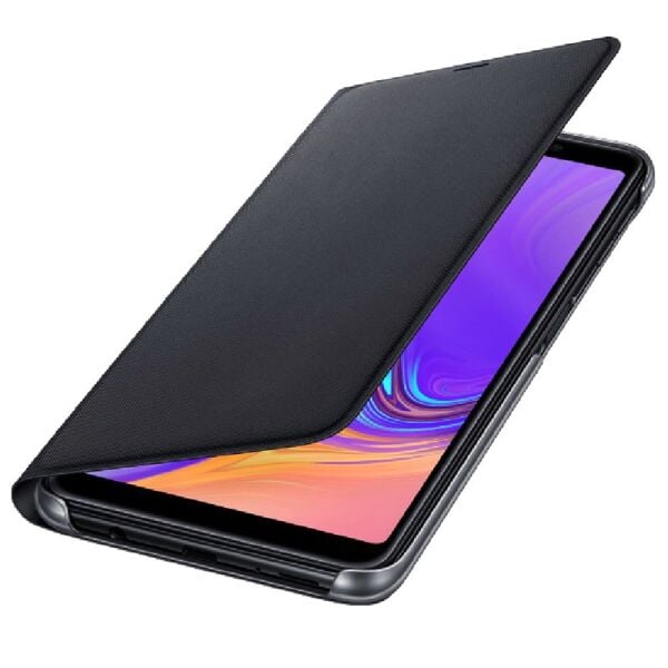 Galaxy A7 2018 ile Uyumlu Wallet Cover Kılıf Siyah EF-WA7500PBEGWW