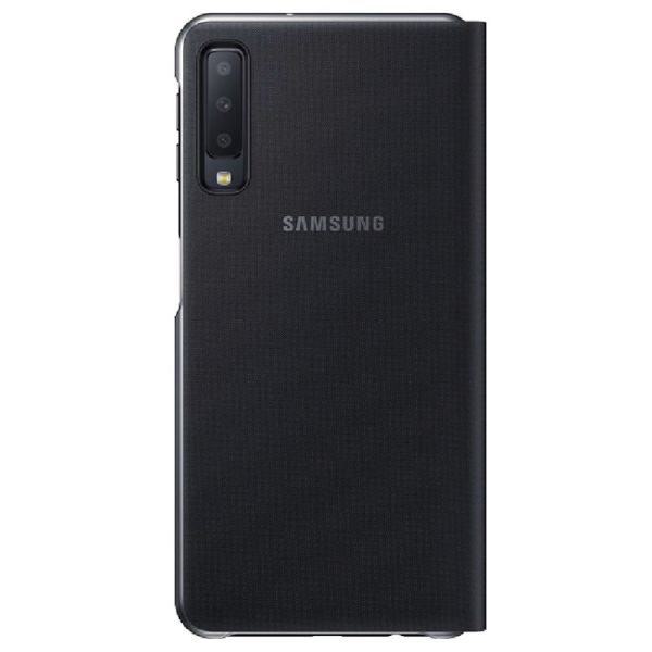 Galaxy A7 2018 ile Uyumlu Wallet Cover Kılıf Siyah EF-WA7500PBEGWW