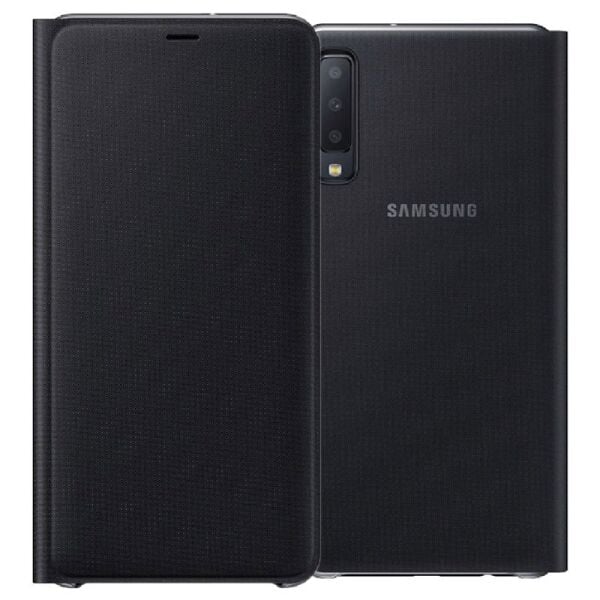 Galaxy A7 2018 ile Uyumlu Wallet Cover Kılıf Siyah EF-WA7500PBEGWW