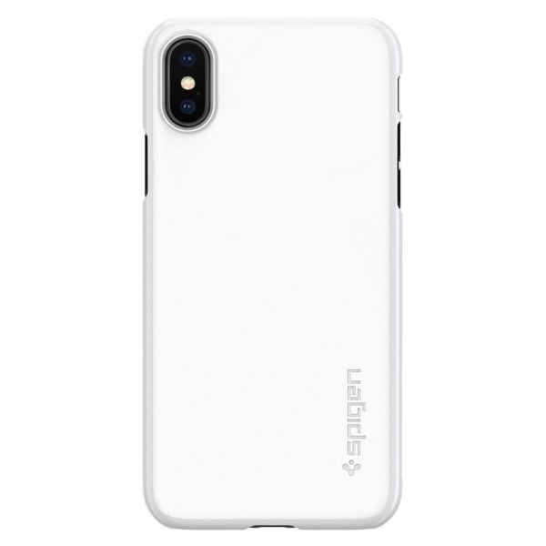 Spigen iPhone X ile Uyumlu Kılıf Thin Fit Ultra İnce White