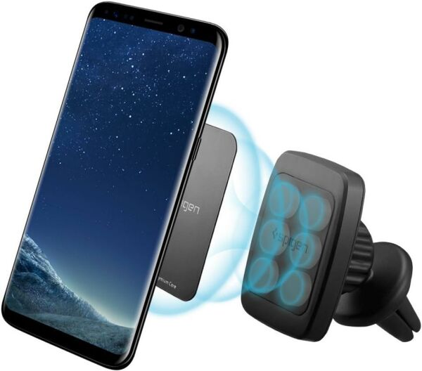 Spigen Kuel H12 Tüm Cihazlara Uyumlu Manyetik Araç Tutucu Premium A201 Black