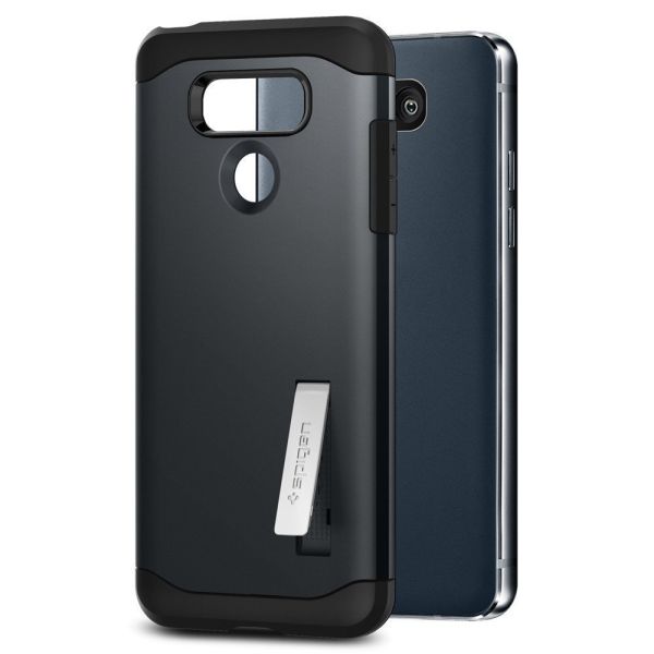 Spigen G6 ile Uyumlu Kılıf Slim Armor Metal Slate