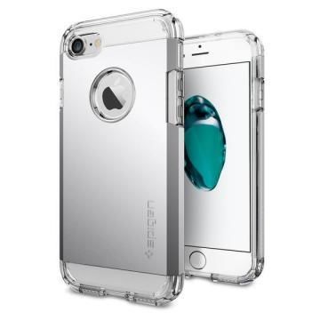 Spigen iPhone 7 ile Uyumlu Kılıf Tough Armor Satin Silver