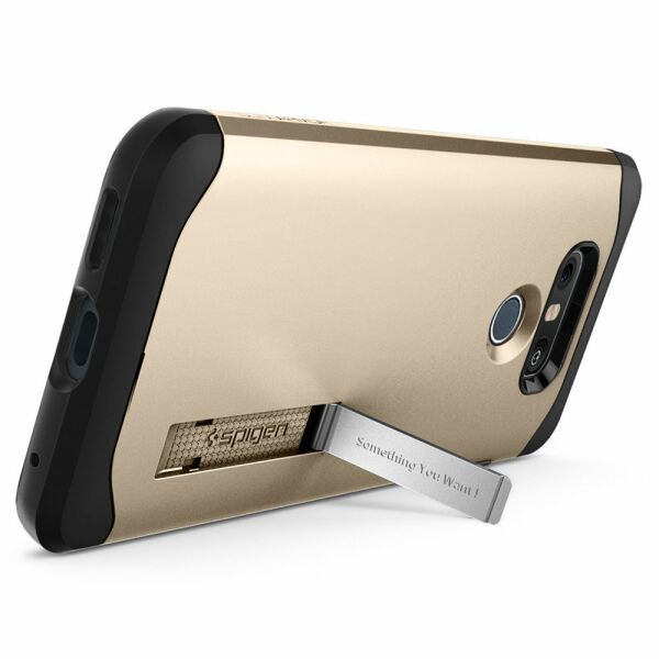 Spigen G6 ile Uyumlu Kılıf Slim Armor Champagne Gold