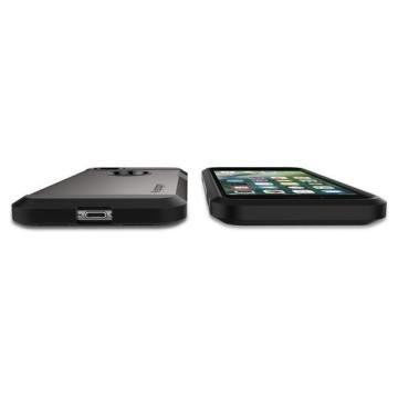 Spigen iPhone 7 ile Uyumlu Kılıf Tough Armor Gun Metal