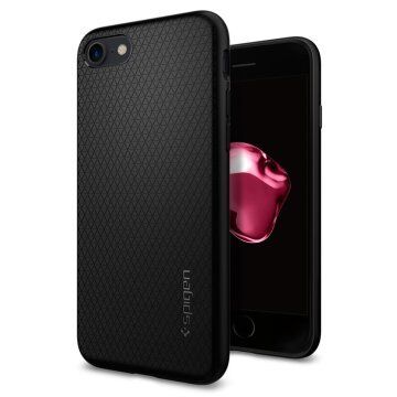 Spigen iPhone 7/8 ile Uyumlu Kılıf Liquid Air Armor Black