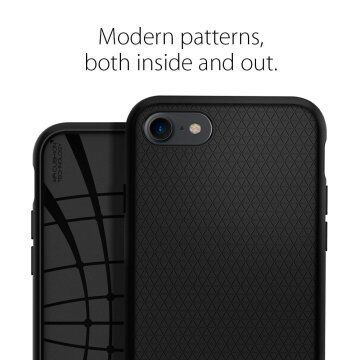 Spigen iPhone 7/8 ile Uyumlu Kılıf Liquid Air Armor Black