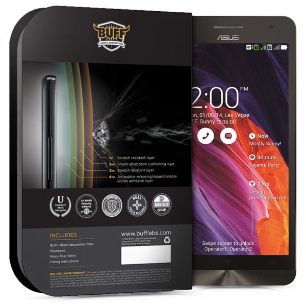 Buff Zenfone 6 ile Uyumlu Darbe Emici Ekran Koruyucu Film