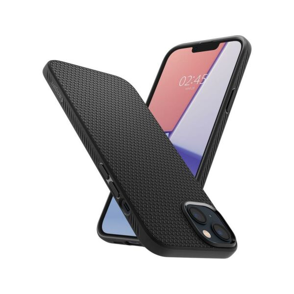 Spigen iPhone 14 Plus ile Uyumlu Kılıf Liquid Air Matte Black