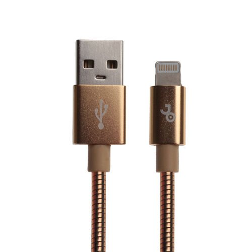 Jopus Short Spiral Lightning Data ve Şarj Kısa Kablo Gold