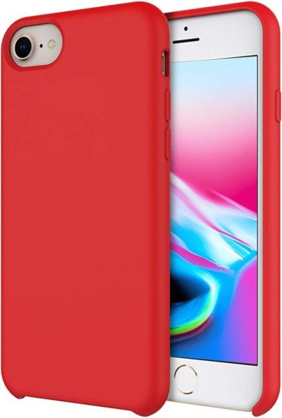 Buff iPhone 8/7 ile Uyumlu Rubber Fit Kılıf Red
