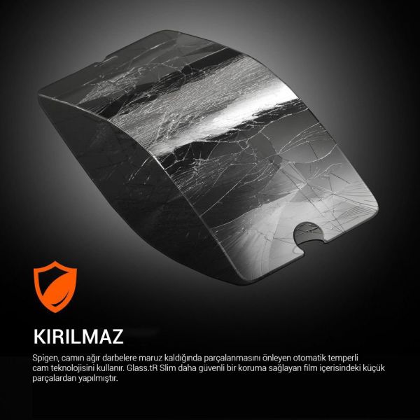 Spigen iPhone 6s Plus/6 Plus Cam ile Uyumlu Ekran Koruyucu GLAS.tR SLIM