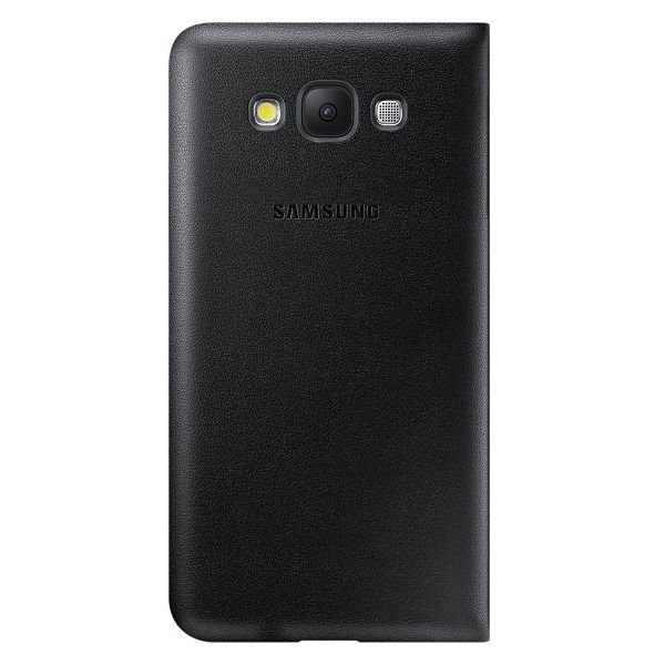 Galaxy E7 ile Uyumlu Flip Wallet Kılıf Siyah EF-WE700BBEGWW (Outlet)