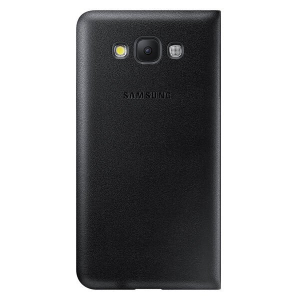 Galaxy E7 ile Uyumlu Flip Wallet Kılıf Siyah EF-WE700BBEGWW (Outlet)