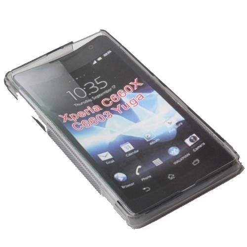 Xperia Z ile Uyumlu S Desenli Silikon Kılıf Gri