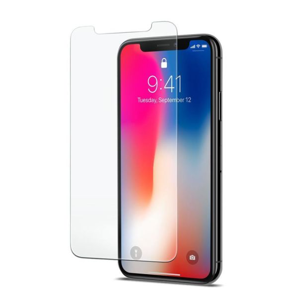 Spigen iPhone X ile Uyumlu Cam Ekran Koruyucu GLAS.tR SLIM