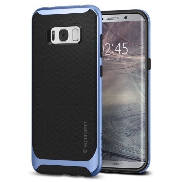Spigen Galaxy S8 ile Uyumlu Kılıf Neo Hybrid Blue Coral