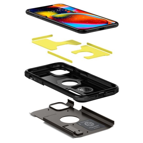 Spigen iPhone 11 Pro ile Uyumlu Kılıf Tough Armor XP Gunmetal