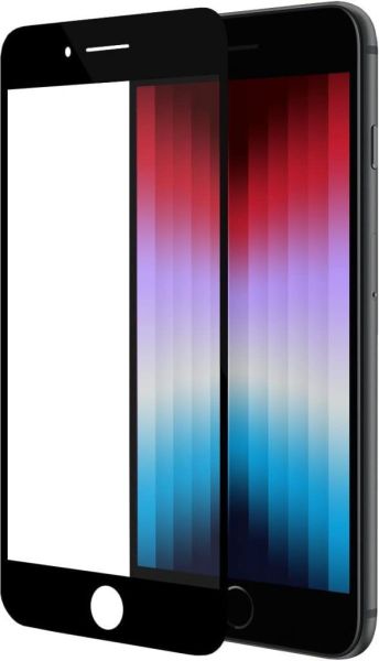 Buff iPhone Se 2020 / 8/7 5D ile Uyumlu Glass Ekran Koruyucu Black