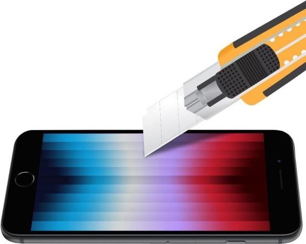 Buff iPhone Se 2020 / 8/7 5D ile Uyumlu Glass Ekran Koruyucu Black