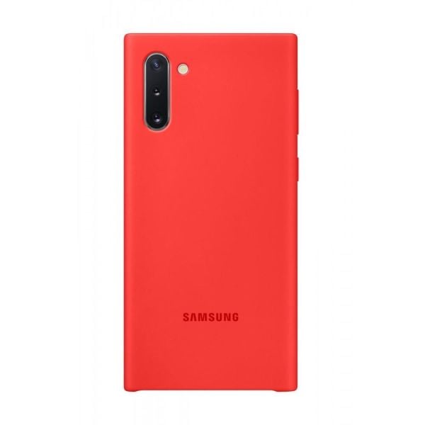 Galaxy Note 10 ile Uyumlu Silikon Kılıf Kırmızı EF-PN970TREGWW