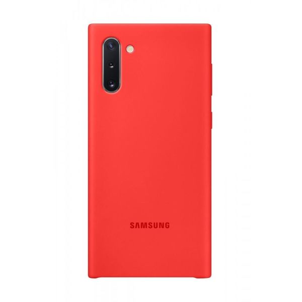 Galaxy Note 10 ile Uyumlu Silikon Kılıf Kırmızı EF-PN970TREGWW