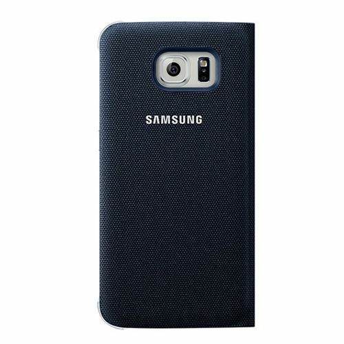 Galaxy S6 ile Uyumlu S View Cover (Tekstil) Siyah EF-CG920BBEGWW (Out)