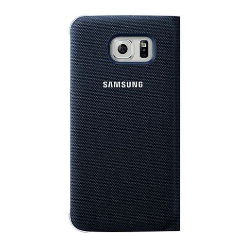 Galaxy S6 ile Uyumlu S View Cover (Tekstil) Siyah EF-CG920BBEGWW (Out)