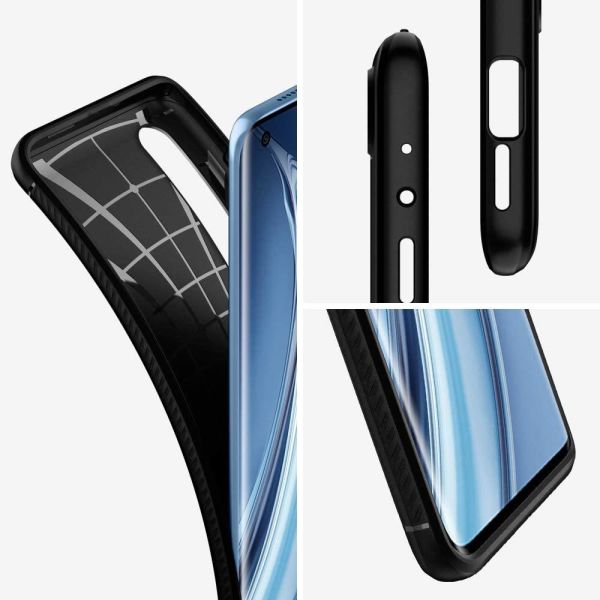 Spigen Mi 10 Pro / Mi 10 ile Uyumlu Kılıf Rugged Armor Matte Black