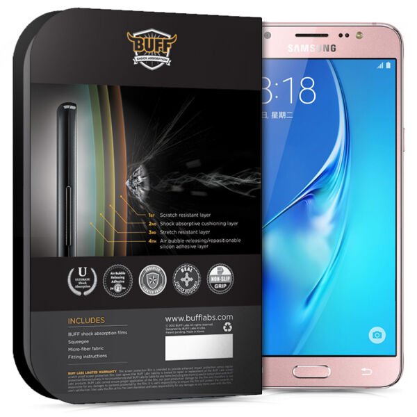 Buff Galaxy J5 2016 ile Uyumlu Darbe Emici Ekran Koruyucu Film