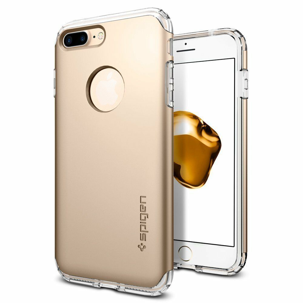 Spigen iPhone 7 Plus ile Uyumlu Kılıf Hybrid Armor Champagne Gold
