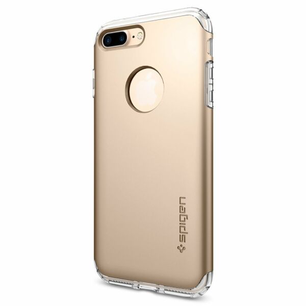 Spigen iPhone 7 Plus ile Uyumlu Kılıf Hybrid Armor Champagne Gold